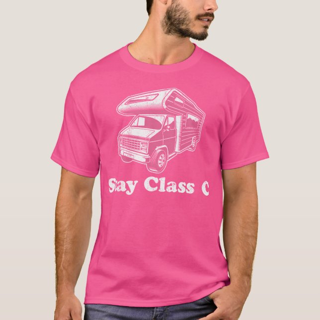 Camiseta Motorho De Campanha Retro Rv Funny Rv Da Classe C (Frente)