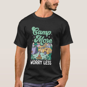 Camiseta Motorhome Acampamento Caravana Retro Rv Reboque Ac