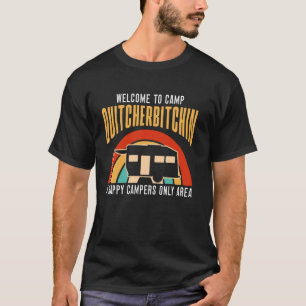Camiseta Motorhome Camping Caravana Retro Rv Reboque Bem-vi