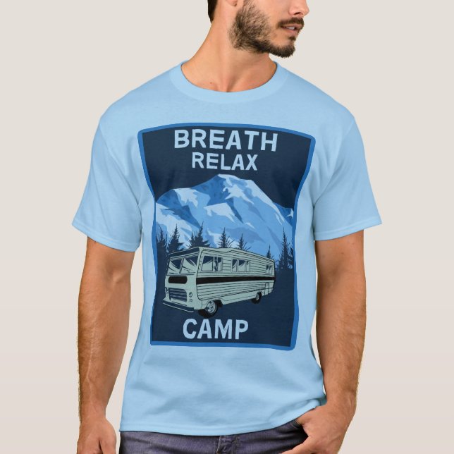 Camiseta Motorhome RV | Camper | Viagem Van | Mug retrô (Frente)