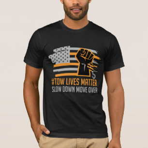 Camiseta Motorista Americano de Caminhão de reboque que re