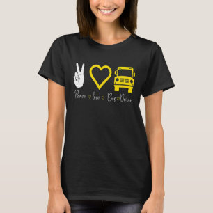 Camiseta Motorista de Barramento Peace Love