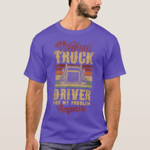 Camiseta Motorista de caminhão aposentado Vintage Retro apo