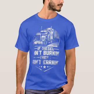 Camiseta Motorista De Caminhão-Caminhão Vintage Se Diesel N