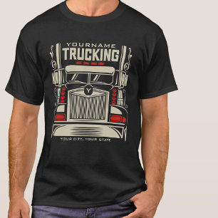Camiseta Motorista de caminhão de 18 rodas personalizado BI