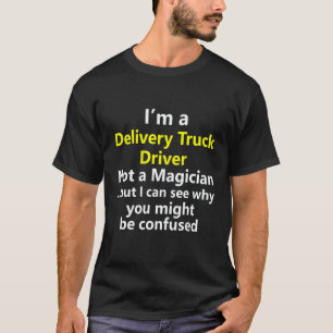 Camiseta Motorista de Caminhão de Entrega Título da Profiss