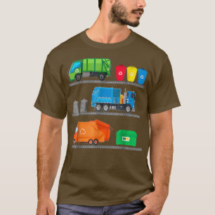 Camiseta Motorista de caminhão de lixo engraçado