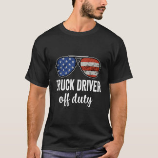 Camiseta Motorista de Caminhão Desligado Sinalizador Americ