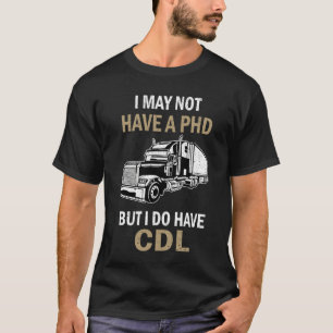 Camiseta MOTORISTA DE CAMINHÃO DIZENDO Licença CDL Registro