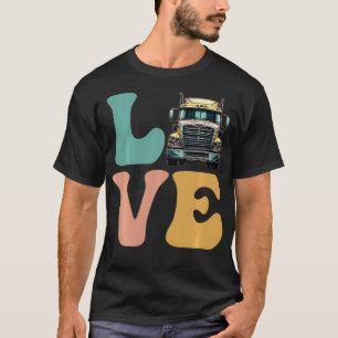 Camiseta Motorista de caminhão do LOVE