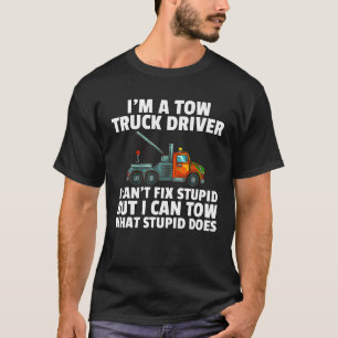 Camiseta Motorista De Caminhão Dotado Engraçado Tow Operado