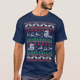 Camiseta Motorista De Caminhão Feio De Natal Doador Xmas C