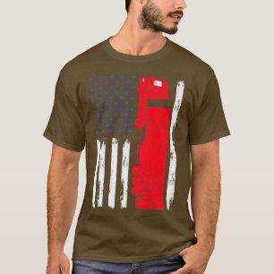Camiseta Motorista de Caminhão Funny, Bandeira Americana, 1