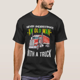 Camiseta Motorista de Caminhão Homens de Caminhoneiro Pai E