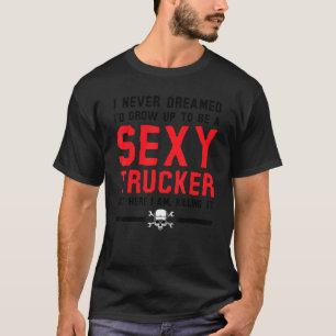 Camiseta Motorista De Caminhão Para Mulheres Caminhantes 6