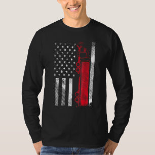 Camiseta Motorista de Caminhão Semi, Bandeira Americana, 18