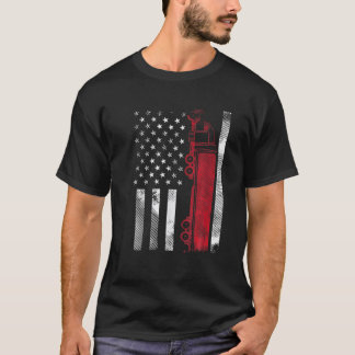 Camiseta Motorista de Caminhão Semi Flag Americano Semi 18