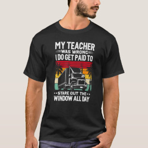 Camiseta Motorista De Caminhão Semi-Reboque Para Homens Mul