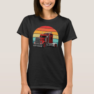 Camiseta Motorista De Caminhão-Semirreboque Do Caminhão-Gra