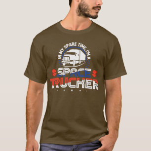 Camiseta Motorista de caminhão sou um Caminhoneiro espacial