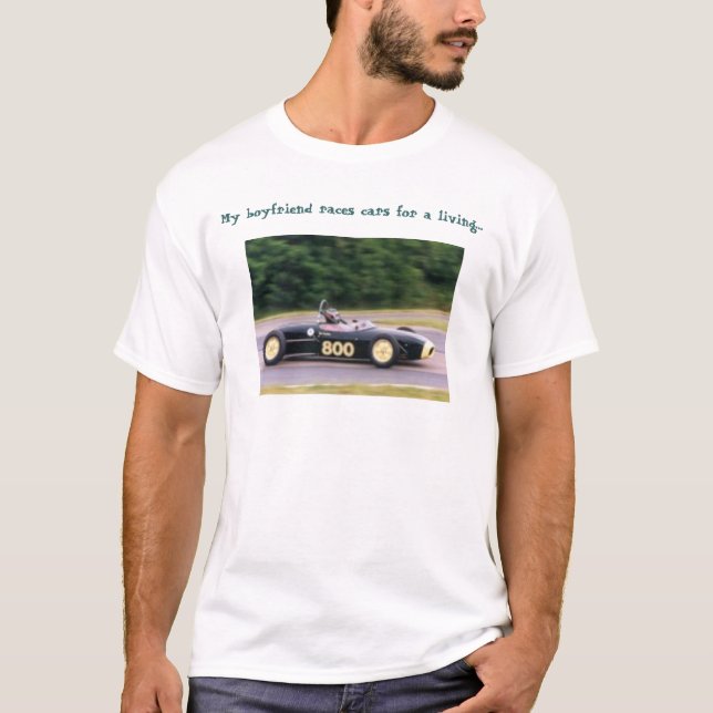 Camiseta motorista de carro de corridas (Frente)