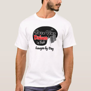 Camiseta Motorista de carro de corridas pelo advogado da