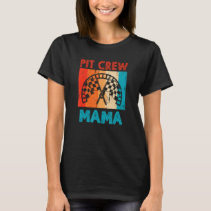 Camiseta Motorista De Carro De Pit Crew Mama