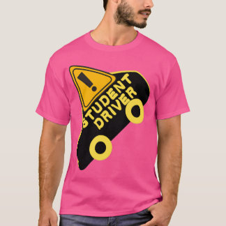 Camiseta motorista de estudante Engraçado
