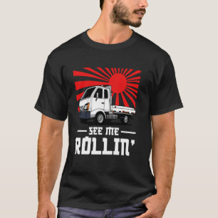 Camiseta Motorista de Kei Truck Me Vê Rolando Dirigindo Apa