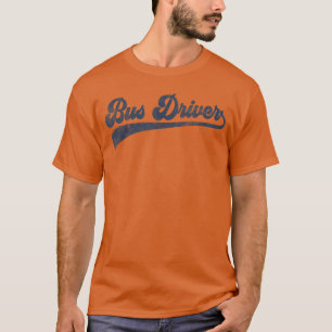 Camiseta Motorista de Ônibus Bonito Amigos Vintage