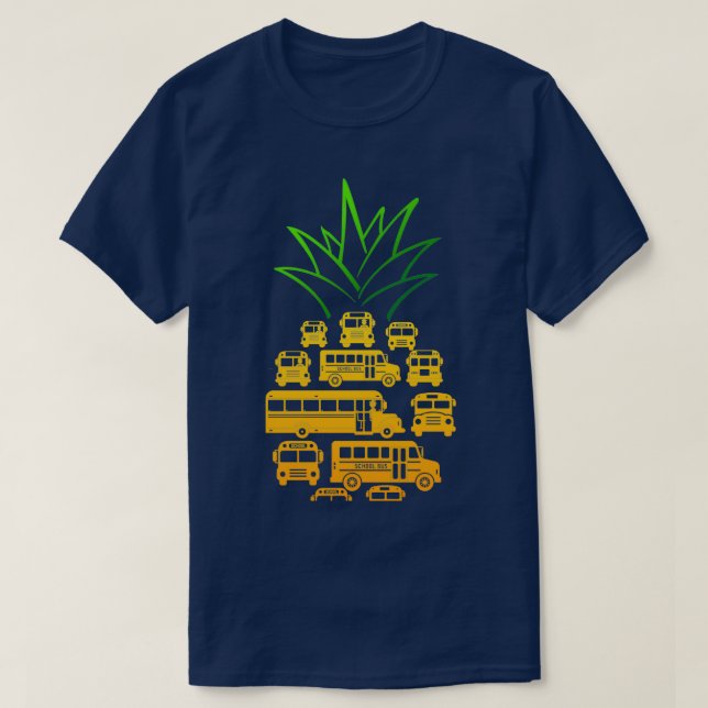 CAMISETA MOTORISTA DE ÔNIBUS DA ESCOLA PINEAPPOL (Frente do Design)