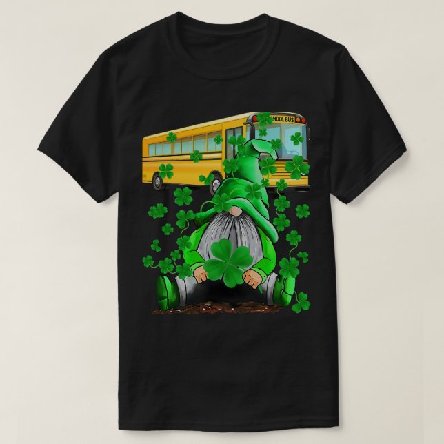 Camiseta Motorista De Ônibus De Gnomos Verdes E Rua De Sham (Frente do Design)