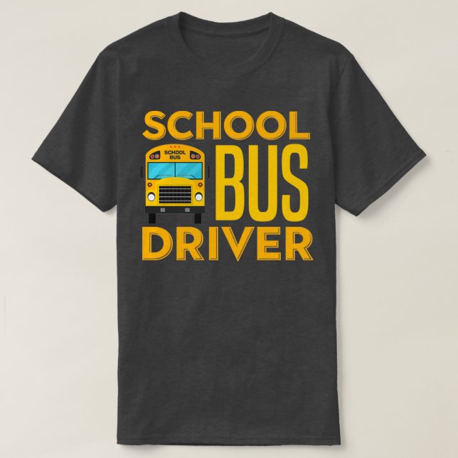 Camiseta Motorista de Ônibus Escolar 100º Dia de Apreciação (Frente do Design)