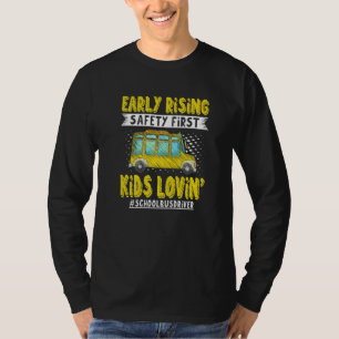 Camiseta Motorista de Ônibus Escolar Amante de Crianças Seg