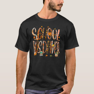 Camiseta Motorista de ônibus escolar chapéu de peregrino de