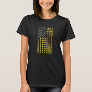 Camiseta Motorista de Ônibus Escolar da Bandeira Americana 