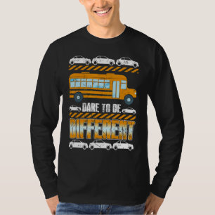 Camiseta Motorista de ônibus escolar de design diferente