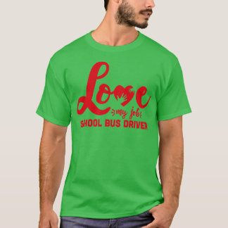 Camiseta Motorista de ônibus escolar de volta à escola