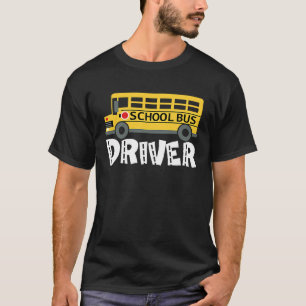 Camiseta Motorista de ônibus escolar de volta à fantasia es
