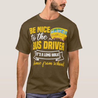Camiseta Motorista de ônibus escolar engraçado 6