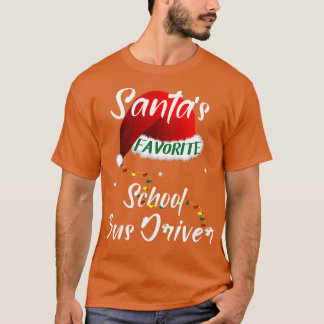 Camiseta Motorista de ônibus escolar favorito do Santas