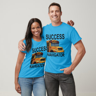 Camiseta Motorista de Ônibus Escolar Success Navigator