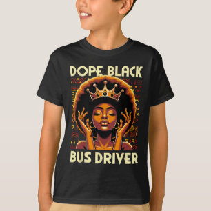 Camiseta Motorista de Ônibus Negro Drogado Afro Americano M