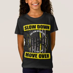 Camiseta Motorista de reboque de bandeira americana