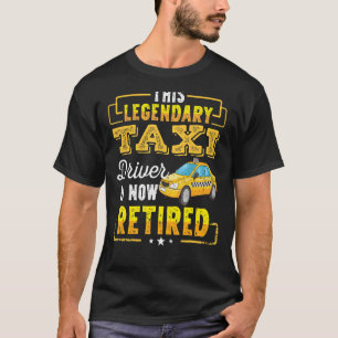Camiseta Motorista de táxi aposentado masculina mulheres ap