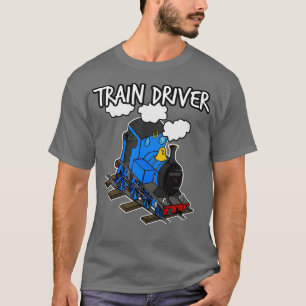 Camiseta Motorista de trem Arejamento Locomotivo Caminho En