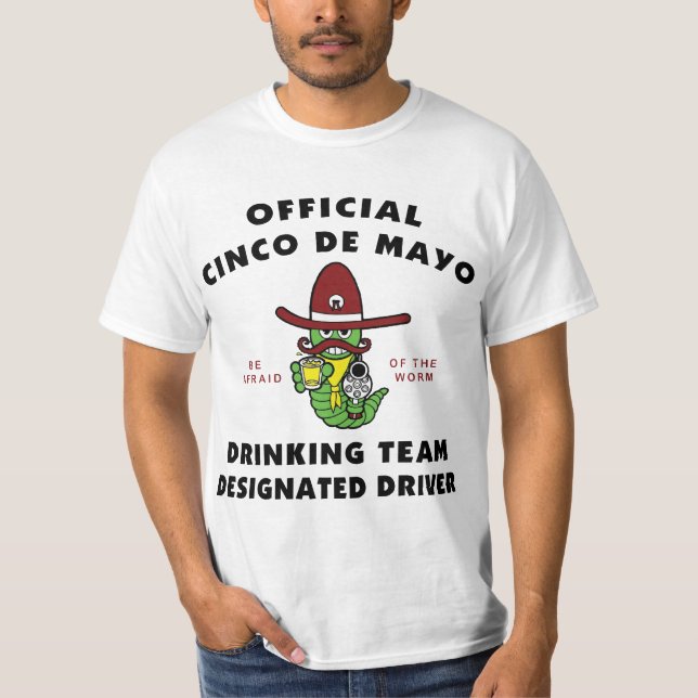 Camiseta Motorista designado da equipe do bebendo de Cinco (Frente)