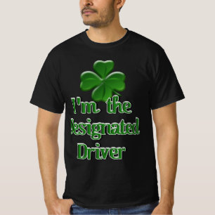 Camiseta Motorista Designado do Dia de São Patrício