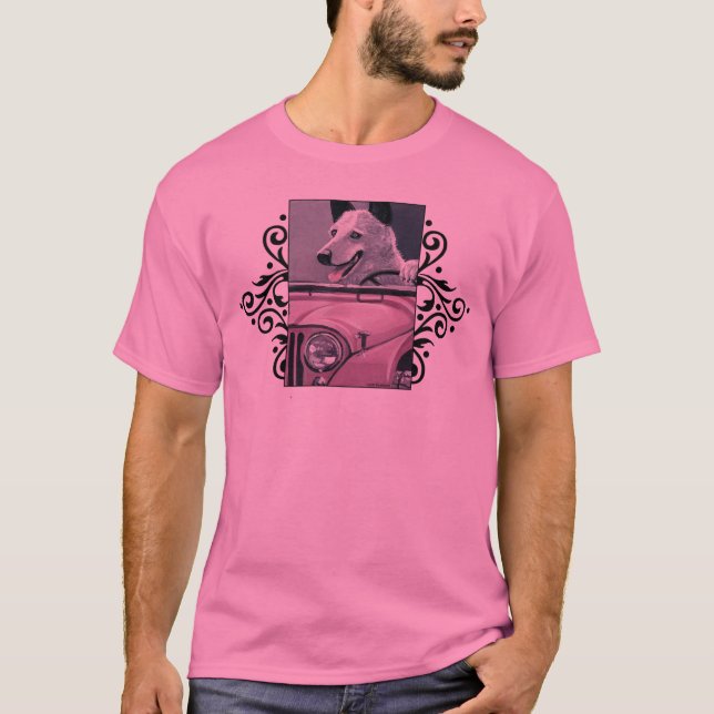 Camiseta Motorista do jipe do ACD Cattledog (Frente)