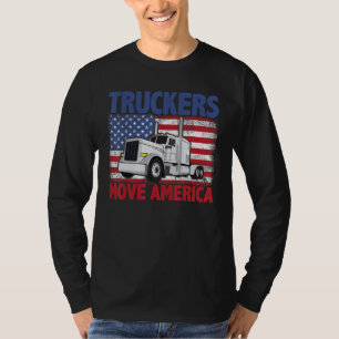 Camiseta Motoristas de Caminhão América Semi Caminhoneiro E